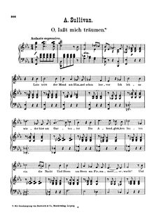 Partition complète, Let Me Dream Again, C major, Sullivan, Arthur par Arthur Sullivan