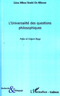 L universalité des questions philosophiques