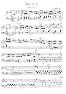Partition complète, Piano Sonata No.17, The Tempest/Der Sturm, D minor