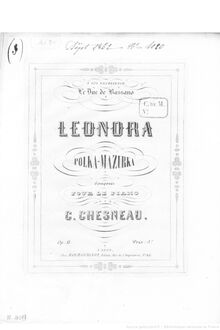 Partition Compete Score, Léonora, op.11, Polka-Mazurka, D♭ major