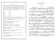 Partition complète et parties, Piano quintette No.2, Op.19