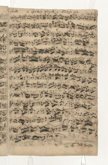 Partition flûte , partie, flûte Sonata, B minor, Bach, Johann Sebastian