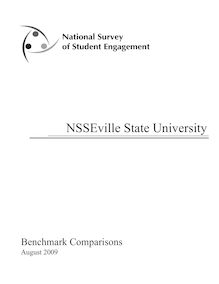 NSSE09 Benchmark Comparisons Report (NSSEville State)