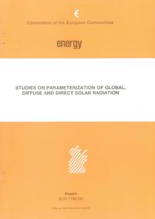 Studies on parameterization of global, diffuse and direct solar radiation
