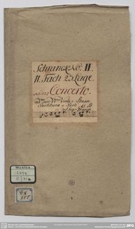 Partition parties complètes, violon Concerto en F major, F major par Johann Gottlieb Graun