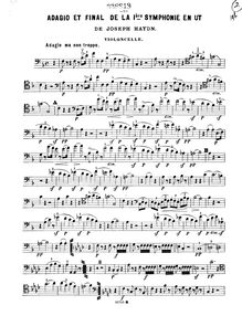 Partition de violoncelle, Symphony No.97 en C major, Sinfonia No.97