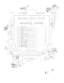 Partition complète, Chant du Nord, Op.153, D-flat major, Thomé, Francis