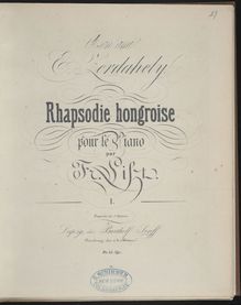 Partition Hungarian Rhapsody No.1 (S.244/1), Collection of Liszt editions, Volume 6