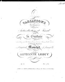 Partition complète, Variations Brillantes, Op.51, Leduc, Alphonse