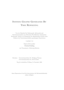 Infinite graphs generated by tree rewriting [Elektronische Ressource] / vorgelegt von Christof Löding