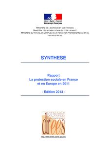 La protection sociale en France et en Europe en 2011 (synthèse)