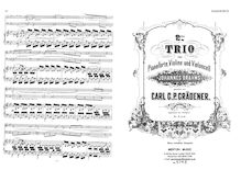 Partition complète et parties, Piano Trio No.2, Op.35