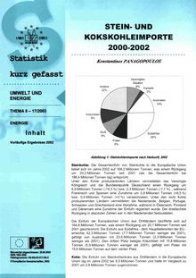 Stein -und Kokskohleimporte 2000-2002