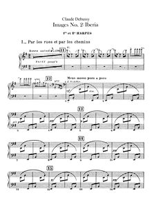 Partition harpe 1/2, Images, Debussy, Claude par Claude Debussy