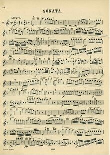 Partition de violon, violon Sonata, Violin Sonata No.24