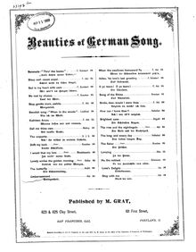 Partition complète, 5 chansons, Abt, Franz