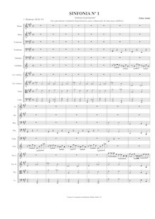 Partition , Moderato, Symphony nr. 1, Experimental Symphony, A Major