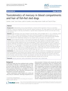 Toxicokinetics of mercury in blood compartments and hair of fish-fed sled dogs