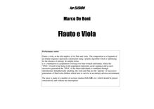 Partition complète, Flauto e viole de gambe, De Boni, Marco