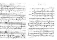 Partition complète et parties, Piano quatuor, Op.80, C minor