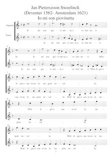 Partition complète (SA voix ou enregistrements notated pitch), Rimes francaises et italiennes