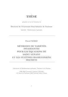 These de Doctorat de l Universit·e Paris Sp·ecialit·e Math·ematiques