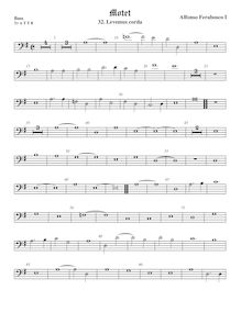 Partition viole de basse, basse clef, Motets, Ferrabosco Sr., Alfonso par Alfonso Ferrabosco Sr.