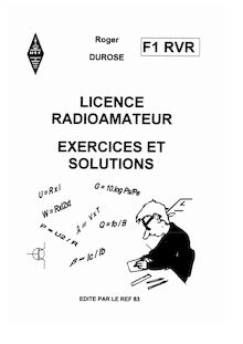 Exercices et Solutions preparation Radioamateur F1RVR - F0 et F4 - cibi radio amateur cb
