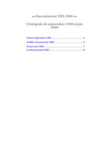 Baccalaureat 2000 mathematiques s.m.s (sciences medico sociales) recueil d annales