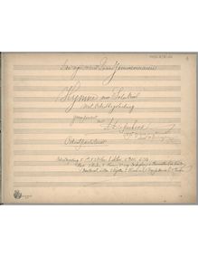 Partition Incomplete Manuscript, Hymn pour violon et orchestre, Hymne voor viool en orkest