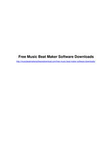 Music Beat Maker Software Download For Music Creation!