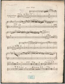 Partition flûte 1, Concertino pour clarinette et orchestre, Op.27