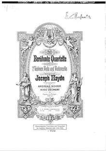 Partition viole de gambe, corde quatuors, Op.77, Haydn, Joseph