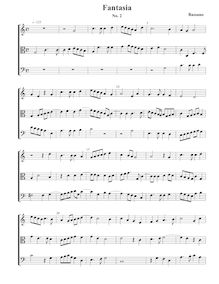 Partition Fantasia No.8 – partition complète, Fantasie per cantar et sonar con ogni sorte d’istrumenti