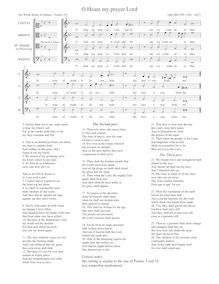 Partition John Milton Sr.: O Heare my Prayer Lord (Psalm 102), pour Whole Booke of Psalmes
