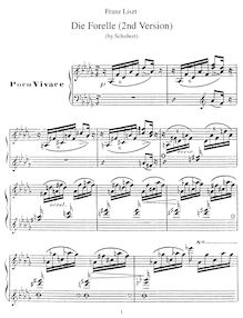 Partition complète (S.564), Die Forelle, The Trout, Schubert, Franz