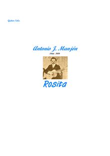 Partition complète, Rosita, A minor, Manjón, Antonio Jimenez