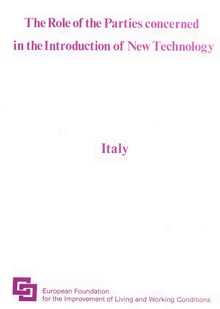 The role of the parties concerned in the introduction of new technology