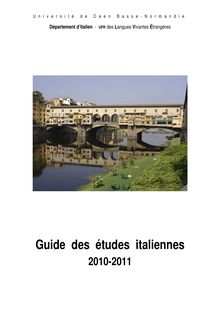 Guide des études italiennes
