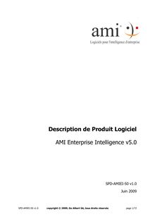 Description de Produit Logiciel AMI Enterprise Intelligence v5.0