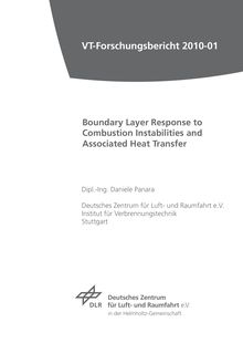 Boundary layer response to combustion instabilities and associated heat transfer [Elektronische Ressource] / by Daniele Panara