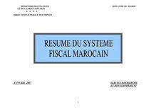 Resume du systeme fiscal marocain 1229549888