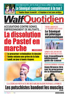 Walf Quotidien n°9400 - du 31/07/2023