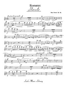 Partition flûte, hautbois, clarinettes 1, 2 (B♭), bassons 1, 2, Romanze pour viole de gambe et orchestre