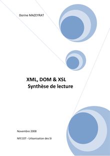 Synthese de lecture XML DOM XSL
