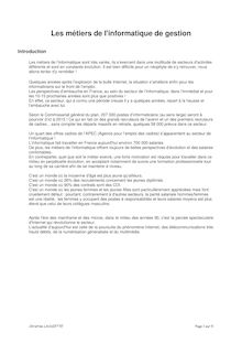 PDF - 51 ko - Les métiers de l informatique de gestion