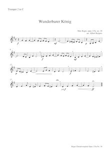 Partition trompette 2 (C), Dreissig kleine Choralvorspiele zu den gebräuchlichsten Chorälen