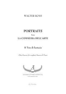 Partition complète et parties, Portraits from “La Commedia dell’Arte”