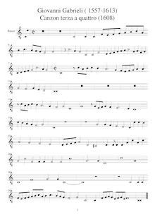 Partition Basso (T2), Canzoni per sonare con ogni sorte di stromenti