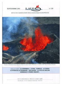 Activité strombolienne du Fuego (Guatemala) en avril 2014